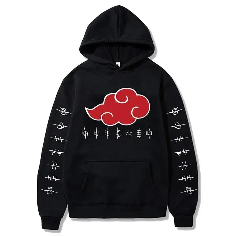 Unisex Akatsuki Cloud Hoodie - Fashion Printed Pullover for Autumn & Winter