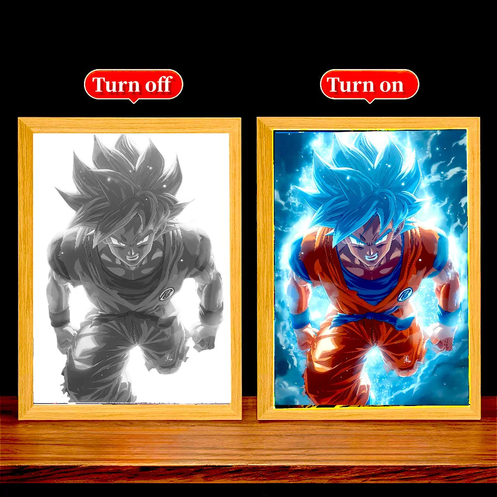 Dragon Ball Z Goku LED Light – 3D Moon Lamp for Anime Fans
