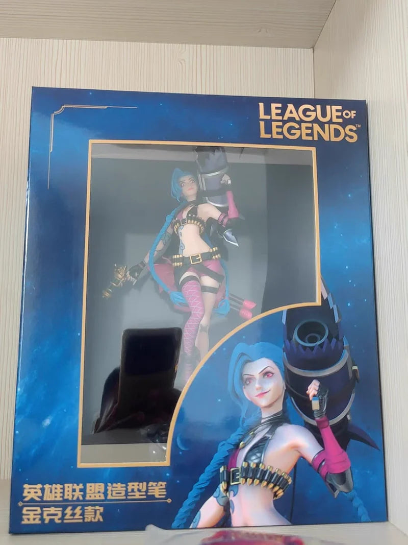 League of Legends Jinx 3D Pen Anime Figurine - Authentic Desk Decoration for Fans
