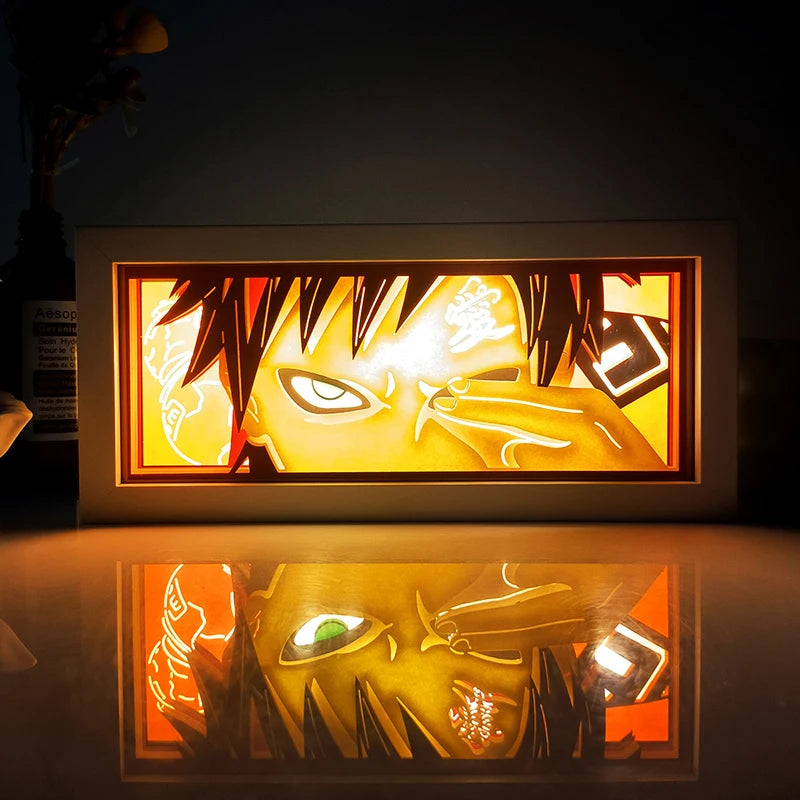 Anime LED Light Box – Manga Paper Carving Desk Lamp for Kids & Collectors