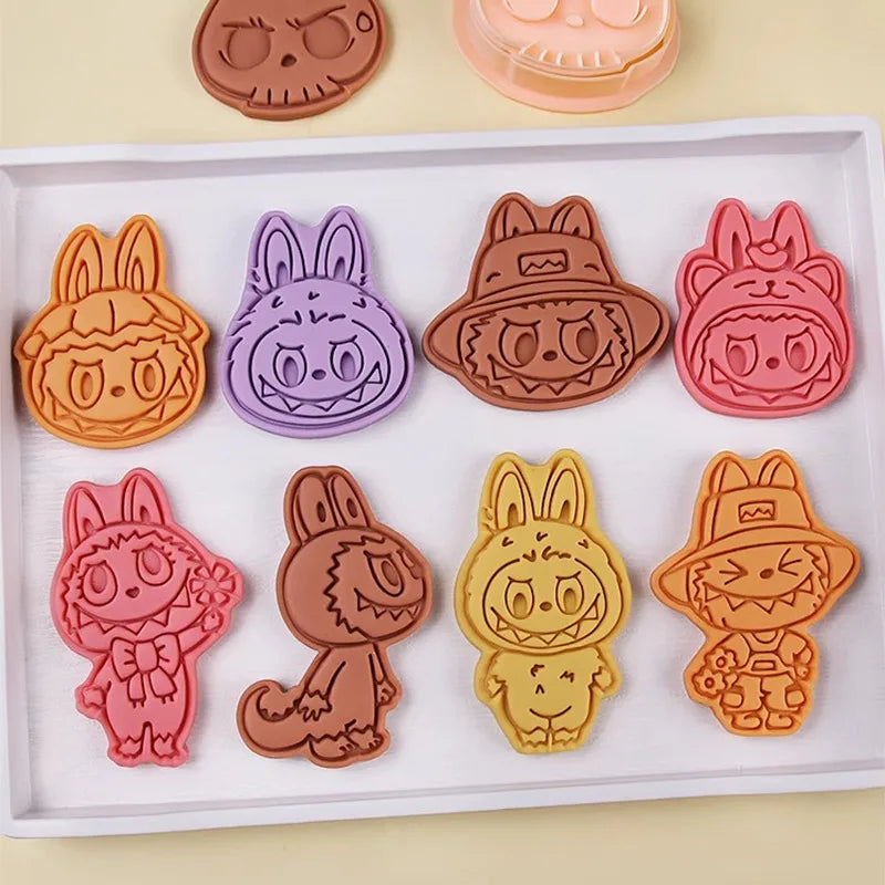 LABUBU 3D Cookie Cutter | Kawaii Anime Biscuit Mold & Baking Stamp