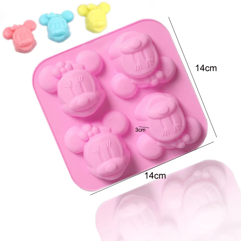 Cartoon Silicone Molds for Baking | Animal Chocolate & Soap Moulds – Stitch, Bear, Duck