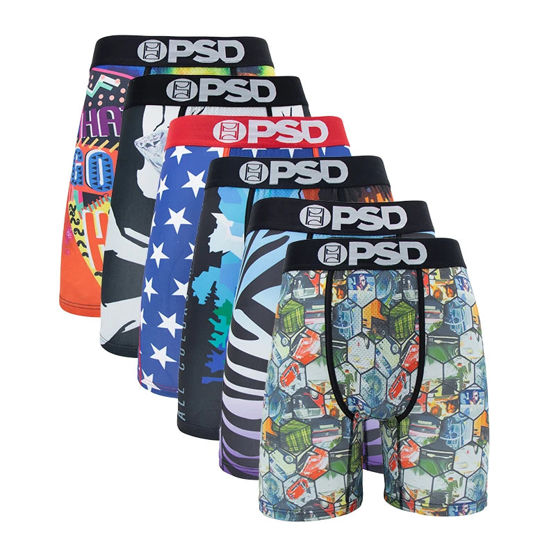 6-Pack Men’s Boxer Briefs – Breathable, Stylish & Comfortable Fit