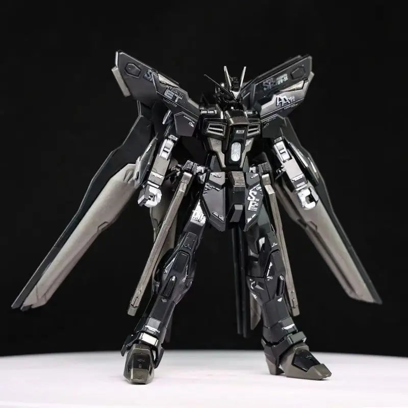 Gaoke HG 1/144 Model Kit ZGMF-X20A Strike Freedom Midnight Color With Wing Of Light Assembly Action Figures Plastic Model Toy