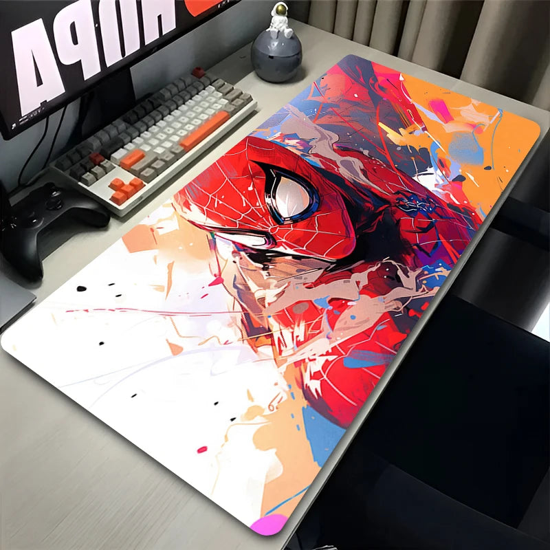 Marvel Spider Man Mouse Pad XXL Anime HD Rubber Keyboard Mousepad Suitable For Office Desk Laptops Gaming Accessories Non Slip