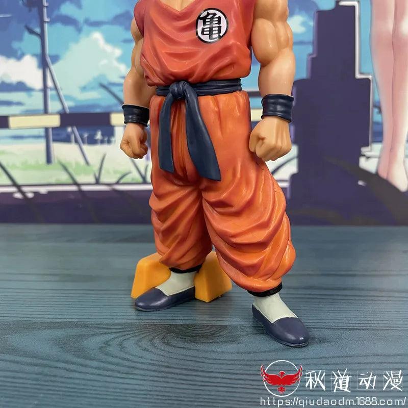 Power Up Your Collection! Dragon Ball Z Super Saiyan Krillin Action Figure - 18cm PVC Figure, Perfect for DBZ Fans!