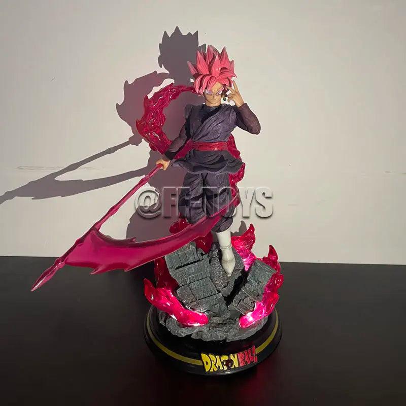Zamasu & Black Goku Action Figure – Dragon Ball Z PVC Model with Illuminated Base