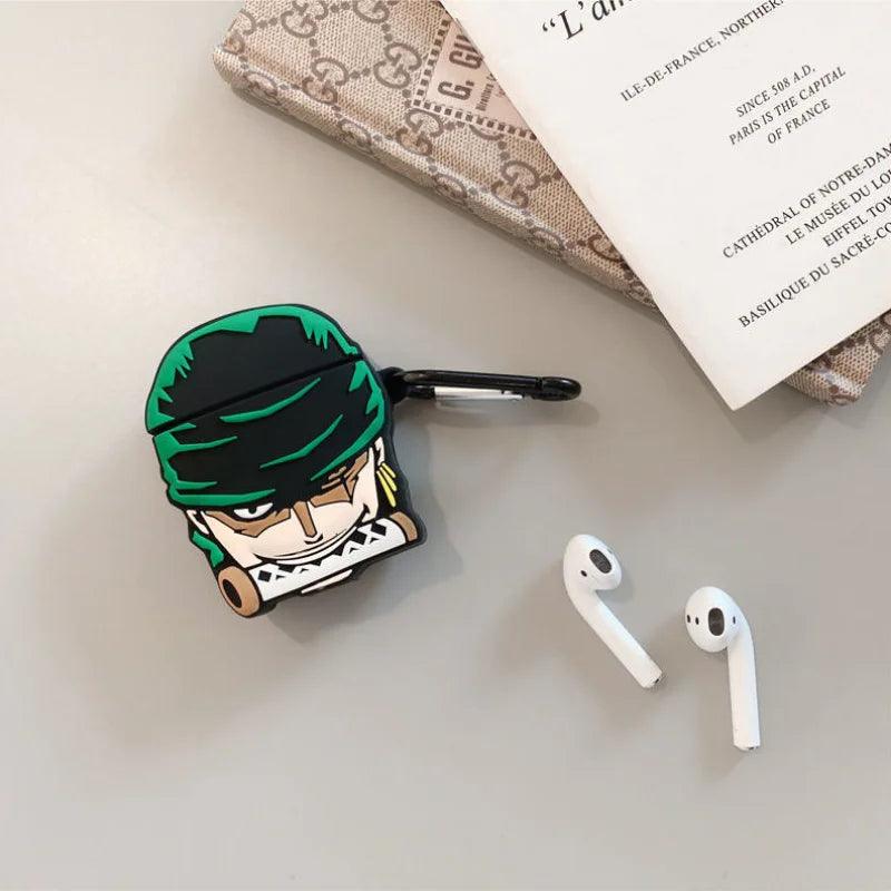 One Piece Zoro Silicone AirPods Case – Anime Wireless Bluetooth Headphone Protector