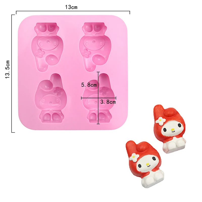 Cartoon Silicone Molds for Baking | Animal Chocolate & Soap Moulds – Stitch, Bear, Duck