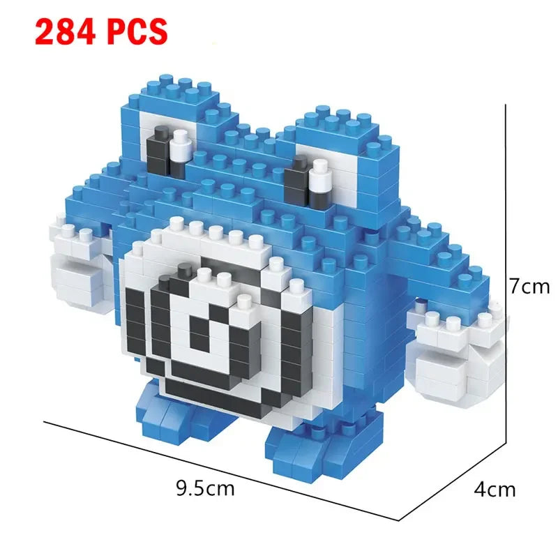 66pcs Pokemon Small Building Nanoblock Cartoon Pikachu Animal Model Education Game Graphics Pokemon Toys For Kids Birthday