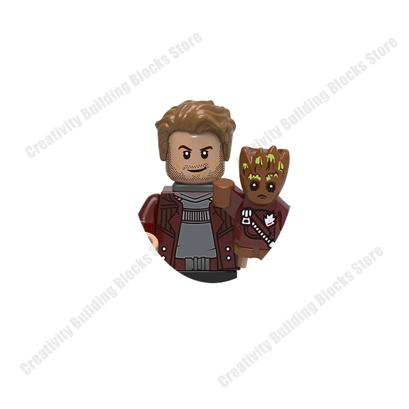 Disney Hot 3D mini Avengers superhero Character Model Set Building Blocks Assembling Toys Children's Birthday Gifts Boys Girls