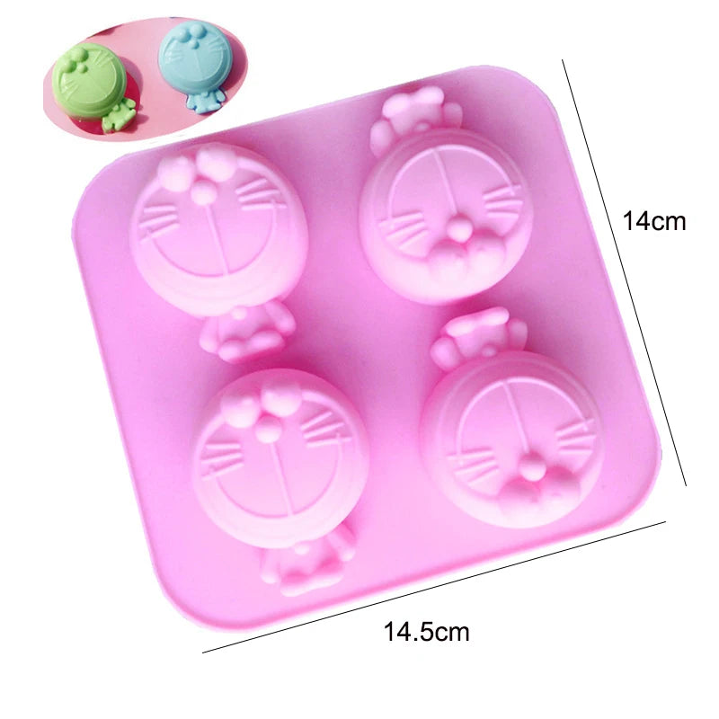 Cartoon Silicone Molds for Baking | Animal Chocolate & Soap Moulds – Stitch, Bear, Duck