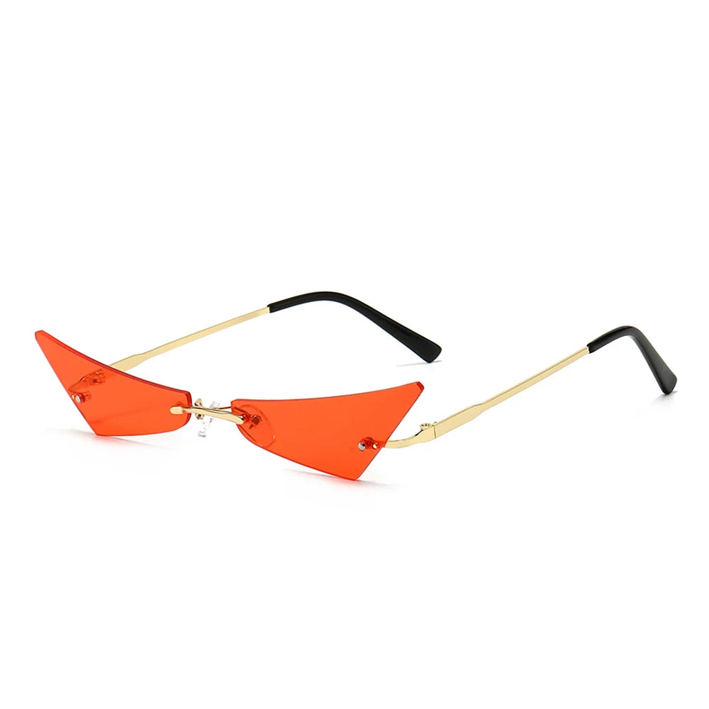 Genshin Impact Mavuika Cosplay Glasses – Red Geometric Sunglasses for Halloween & Carnival