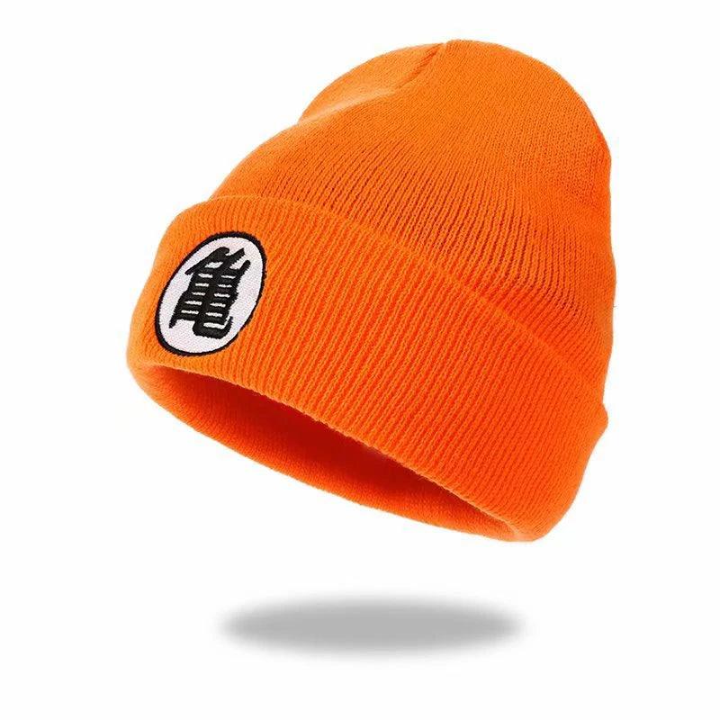 Unleash Your Inner Saiyan! Dragon Ball Z Goku Embroidered Beanie - Warm and Stylish Knit Hat, Perfect for DBZ Fans