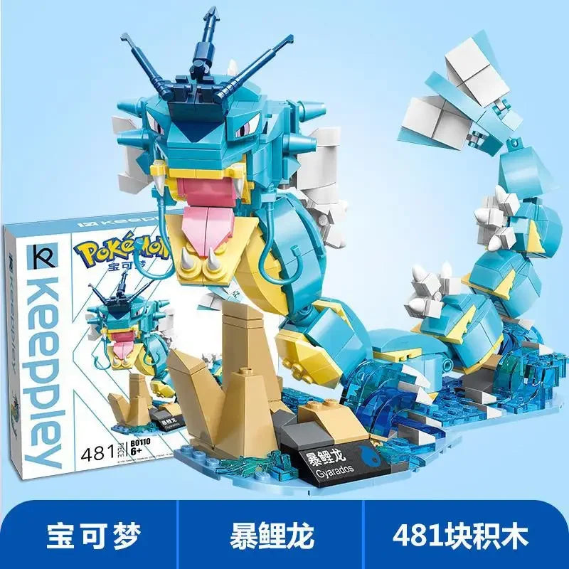 Pokemon Cartoon Pikachu Building Blocks Bulbasaur Toy Children's Assembled Model Pet Elf Kid Children Gift Compatible With Lego