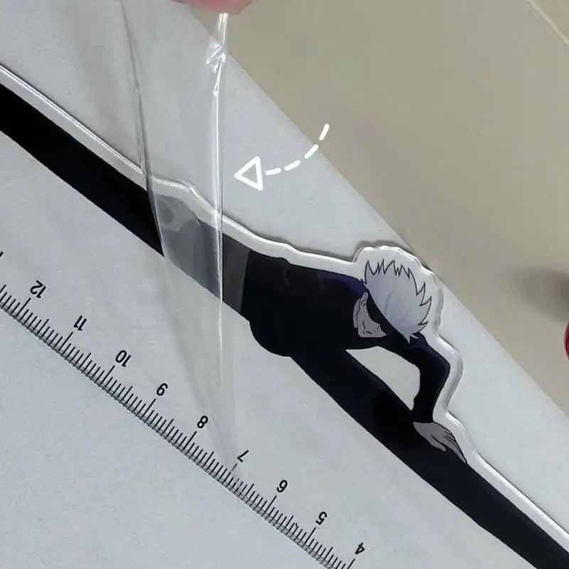 Jujutsu Kaisen Student Straight Ruler Gojo Japanese Anime Surrounding Stationery Supplies Transparent Ruler Gift - Rexpect Nerd