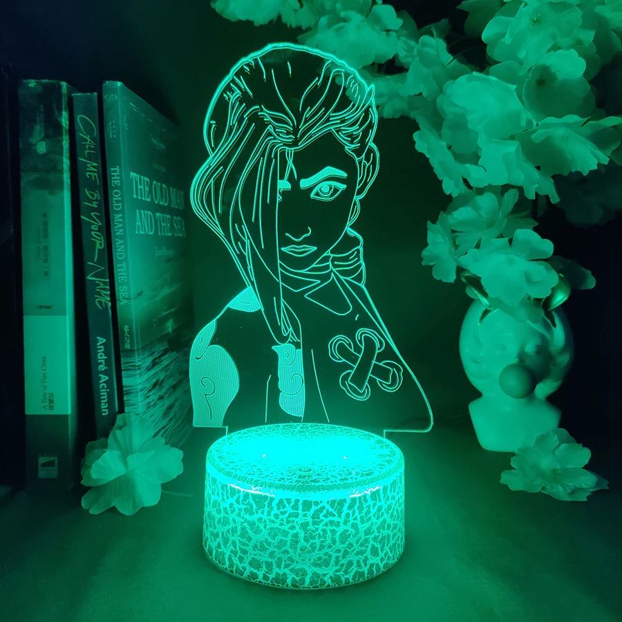 Jinx League of Legends Night Light - Cool Bedroom Decoration & Gift for Gamers