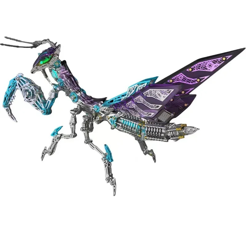 New Mechanical Praying Mantis Metal DIY Punk Praying Mantis Stainless Steel Insect Assembly 3D Puzzle for Adult and Children