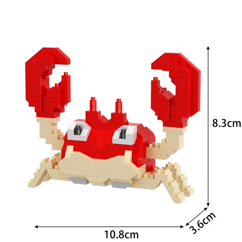 Building Blocks Assembly Anime Picachu Charizard Doll Blastoise Bulbasaur Gengar Bricks Figures Toy for Kid Gift