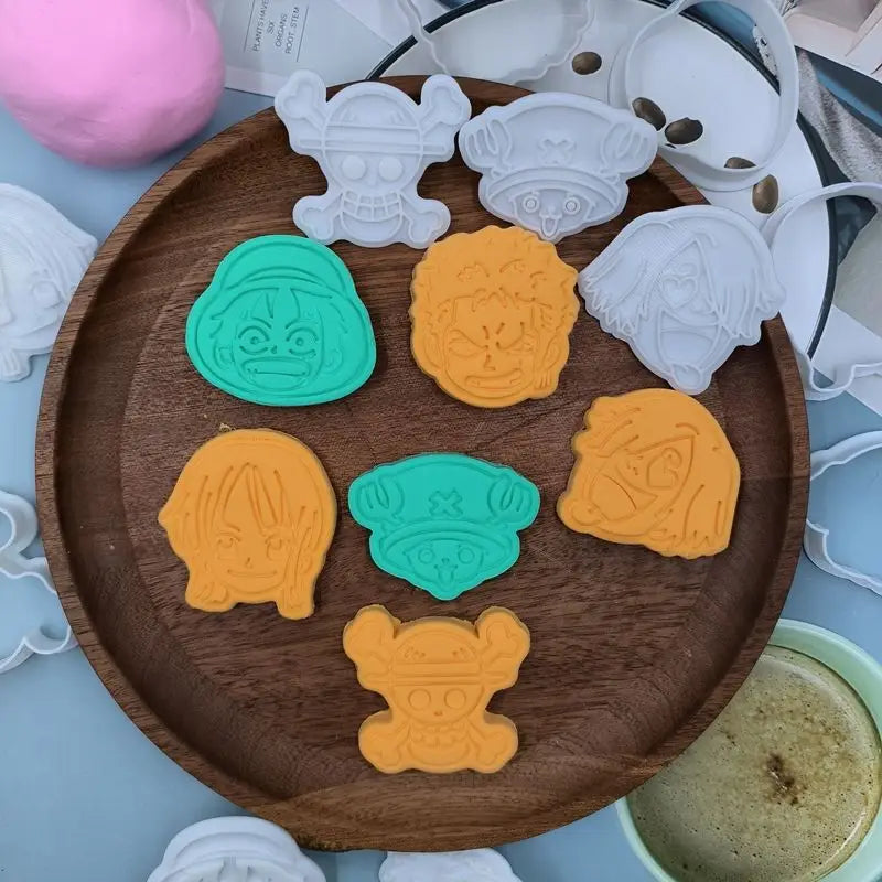 One Piece Cookie Cutter Set | Luffy & Zoro Biscuit Moulds for Fun Baking