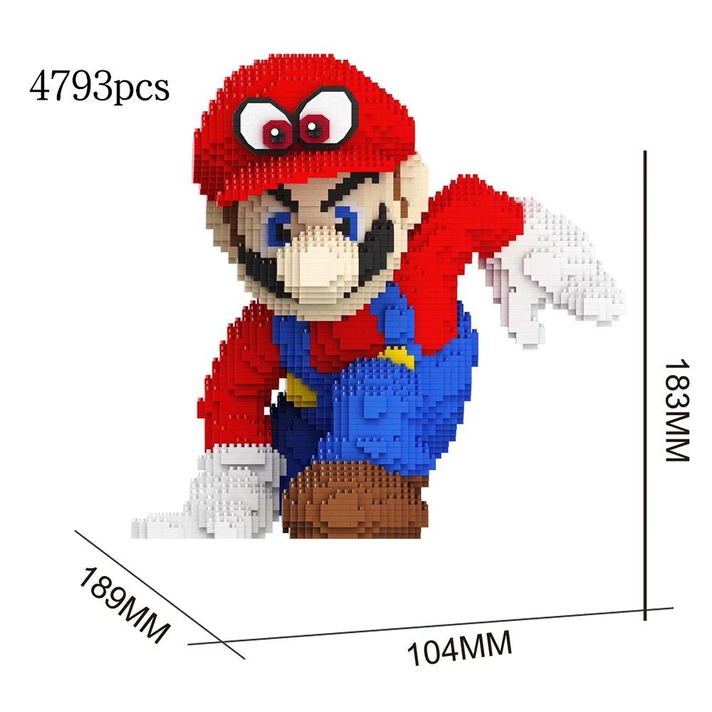 Cartoon Anime Figure Dinosaur Blocks Building Toy Anime Bricks Educational Brinquedos for Kids Gift Children Christmas Present