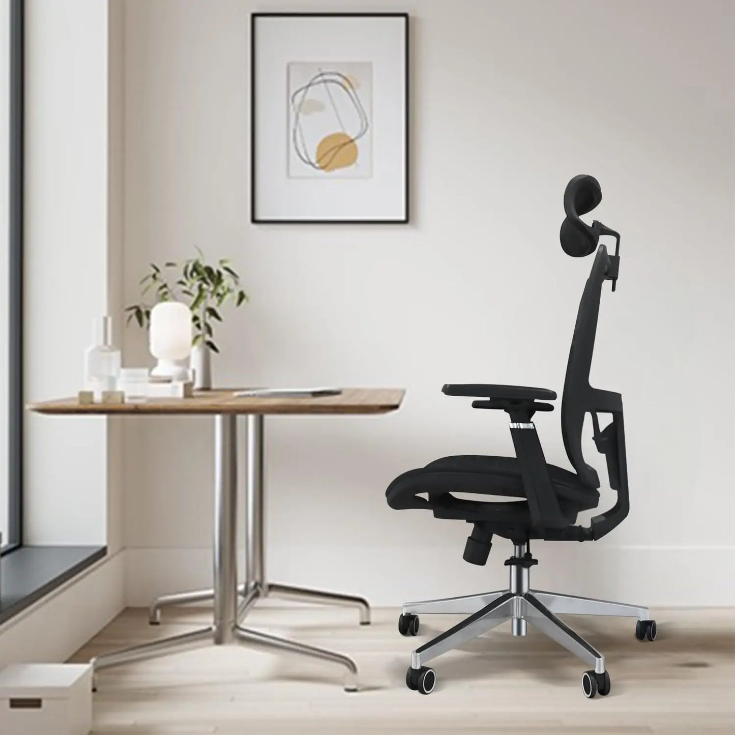 New Ergonomic Mesh Adjustable Lumbar Support Office Chair 120°Tilt High Back Comfortable Computer Chair with Soft Flip Up Arms