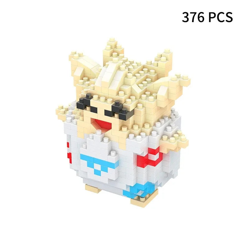 Building Blocks Assembly Anime Picachu Charizard Doll Blastoise Bulbasaur Gengar Bricks Figures Toy for Kid Gift