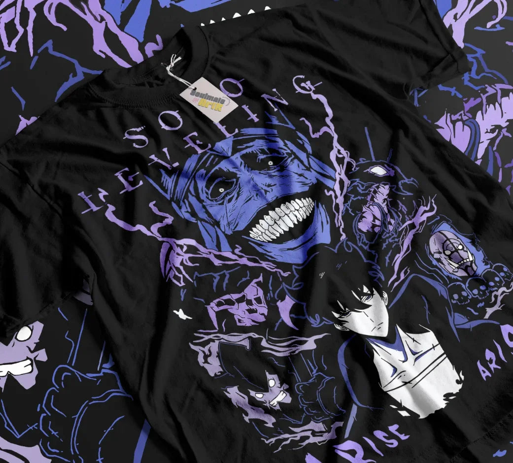 Solo Leveling Sung Jin-Woo T-Shirt – Unisex Soft Cotton Anime Tee