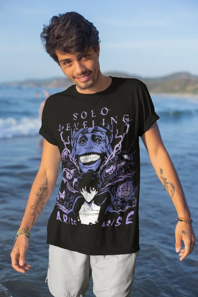 Solo Leveling Sung Jin-Woo T-Shirt – Unisex Soft Cotton Anime Tee