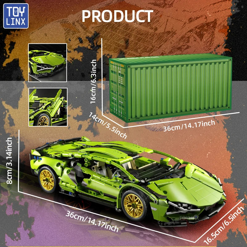 ToylinX Racing Car Model – Speedy Technical Building Blocks!