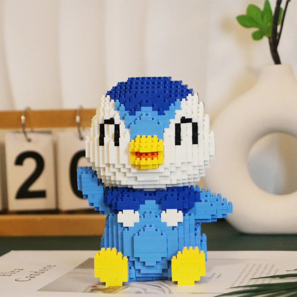 Pokemon Gengar Micro Building Blocks Piplup Mega Rayquaza Mega Charizard Assembled Mini Bricks Toys For Kid Christmas Gift