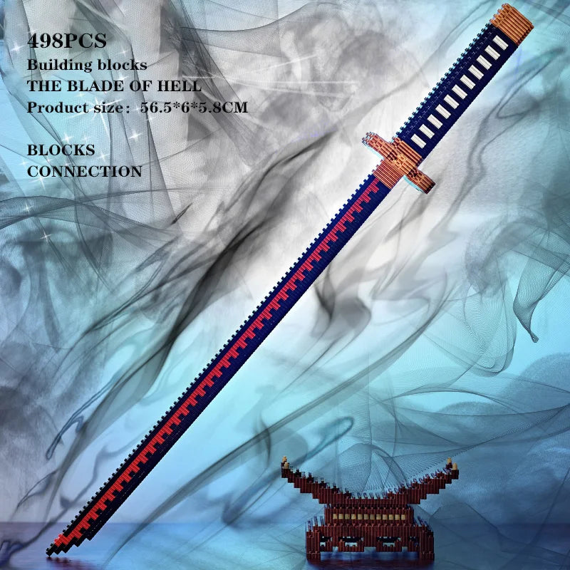 Samurai Sword Building Block Set – Butterfly Nichirin Katana DIY Model