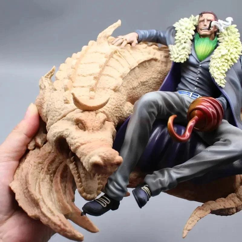 One Piece Crocodile Shichibukai Anime Figure – Sitting Posture GK Model Toy for Collectors