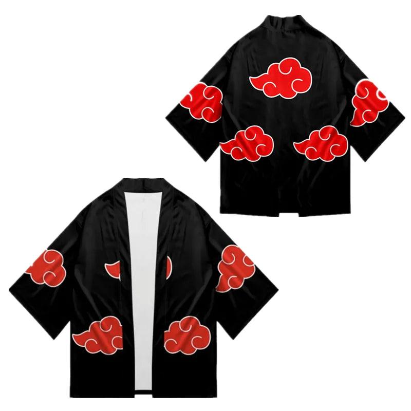 Unleash Your Inner Ninja! Akatsuki Cloud Cloak - Anime Cosplay Costume & Versatile Cardigan