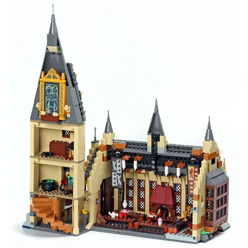 In Stock Great Hall Castle Building Compatible 75954 DIY Model Blocks Bricks Movie Children's Toy Birthday Christmas Gifts