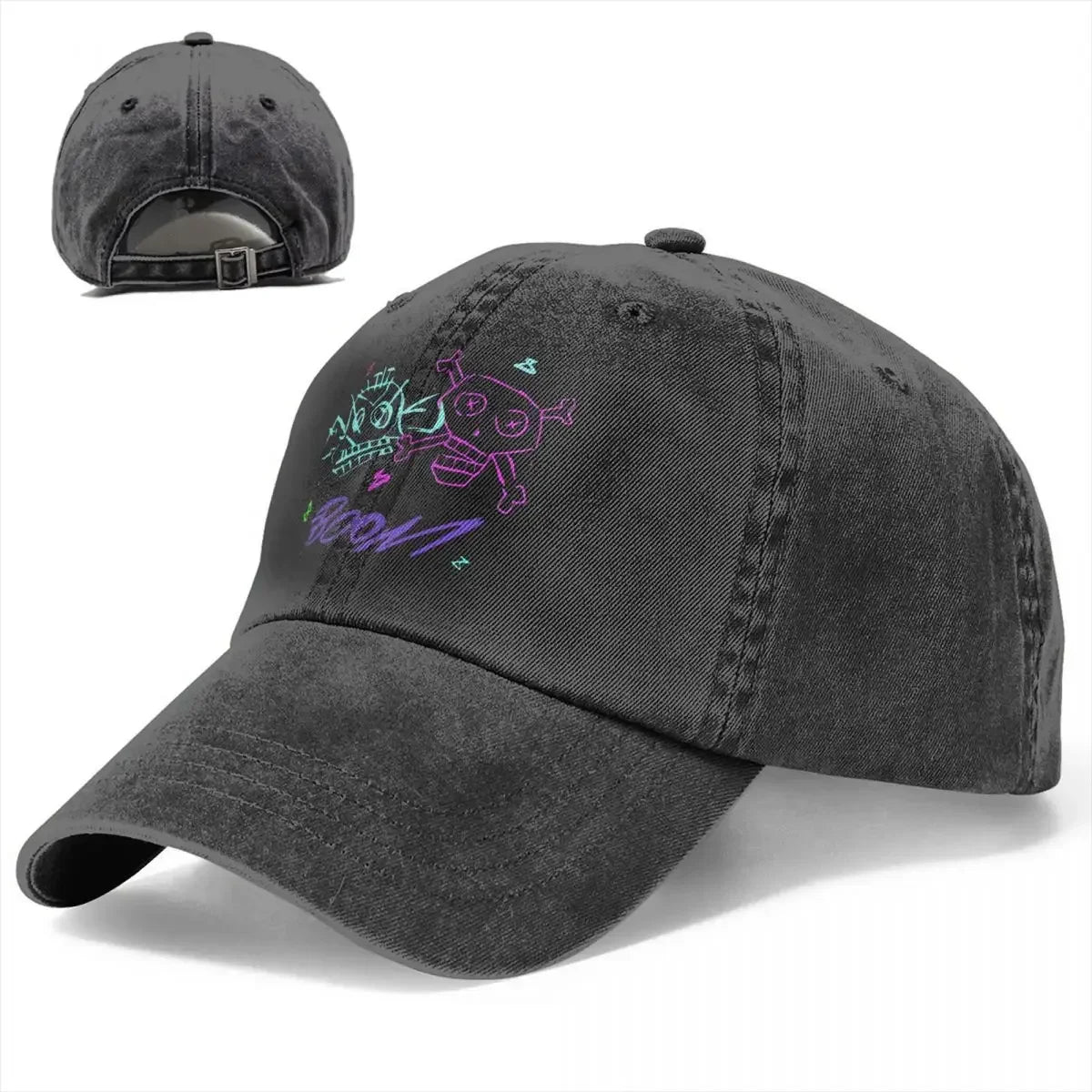 Men's Jinx Monkey Graffiti Baseball Cap - Stylish Arcane LOL Trucker Hat for Casual Outdoor Activities