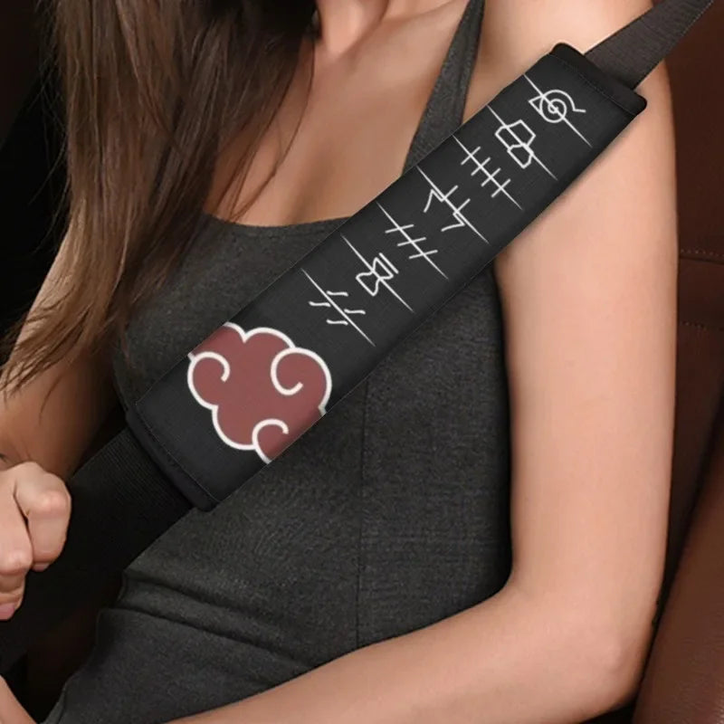 Naruto Car Seat Belt Covers - Soft Anime Shoulder Pads for Men & Women