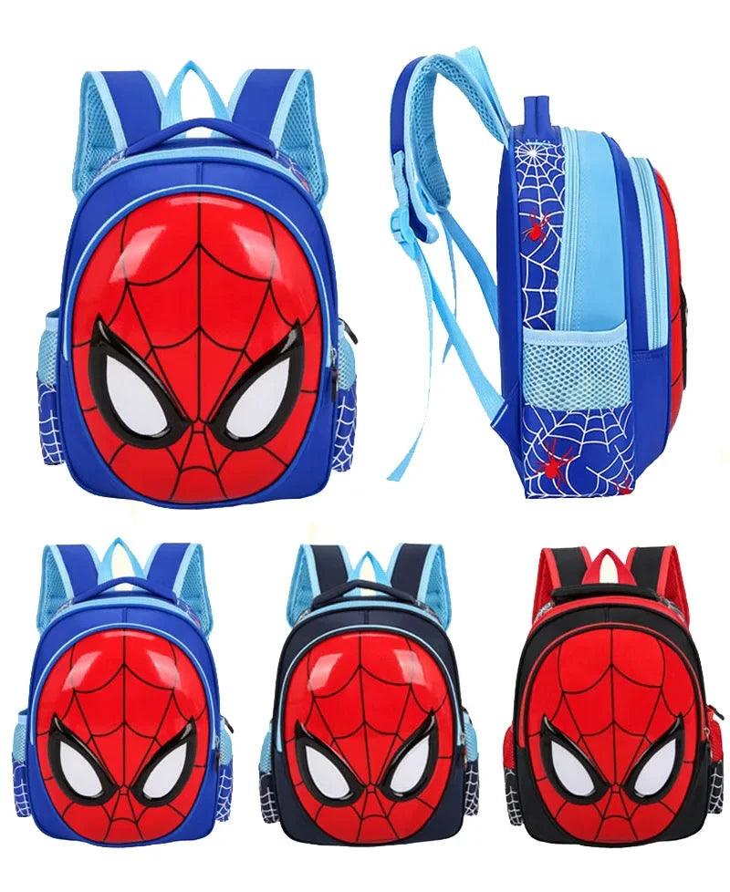 Marvel Spider-Man 3D Backpack - Superhero Cartoon Bag for Boys and Kindergarten Kids