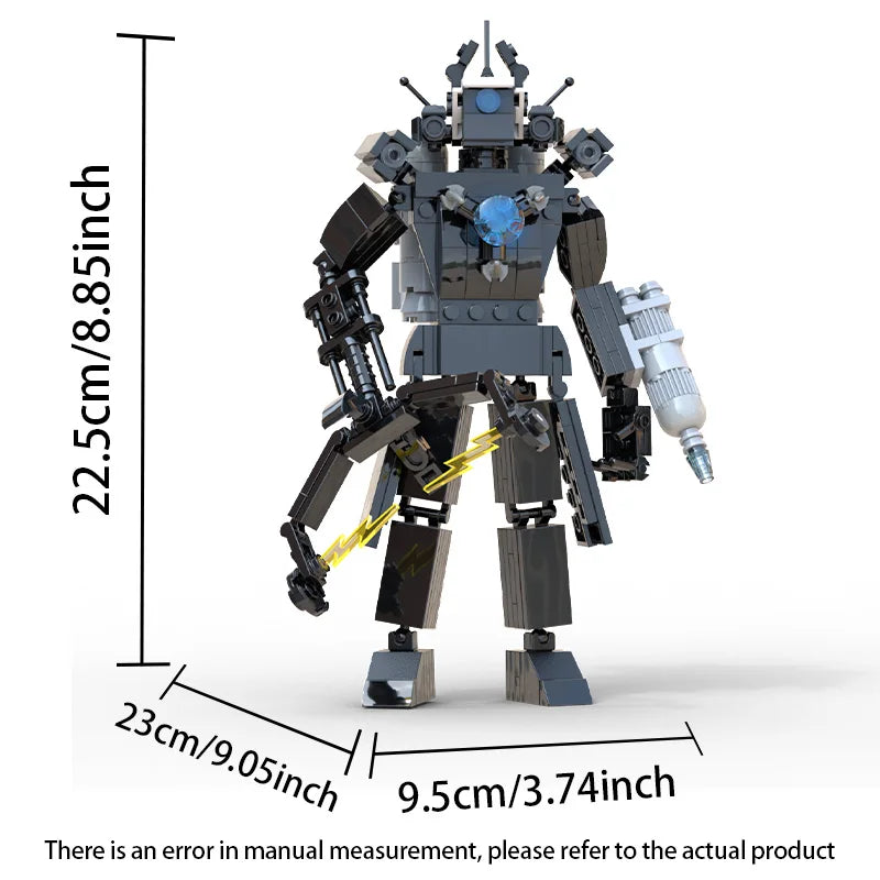 New Skibidi Toileted TVman Multi Joined Mini Action Figures Building Blocks TVman Speakerman Cameraman Model Toys for Kid Gift