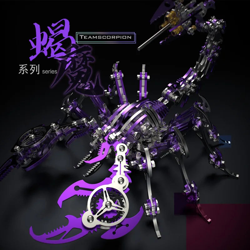 New DIY Scorpion Demon Toy Metal Assembly Model Puzzle 3D Stereoscopic Creative Handmade Mobile Birthday Gift Handmade Styling