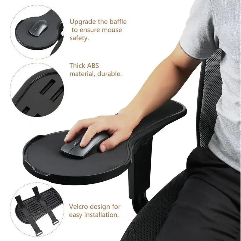 Armrest Desk Extender Arm Support Pad Holder For Desk Anti-Slip Adjustable Chair Attachment Extension Elbow Mat For Offices