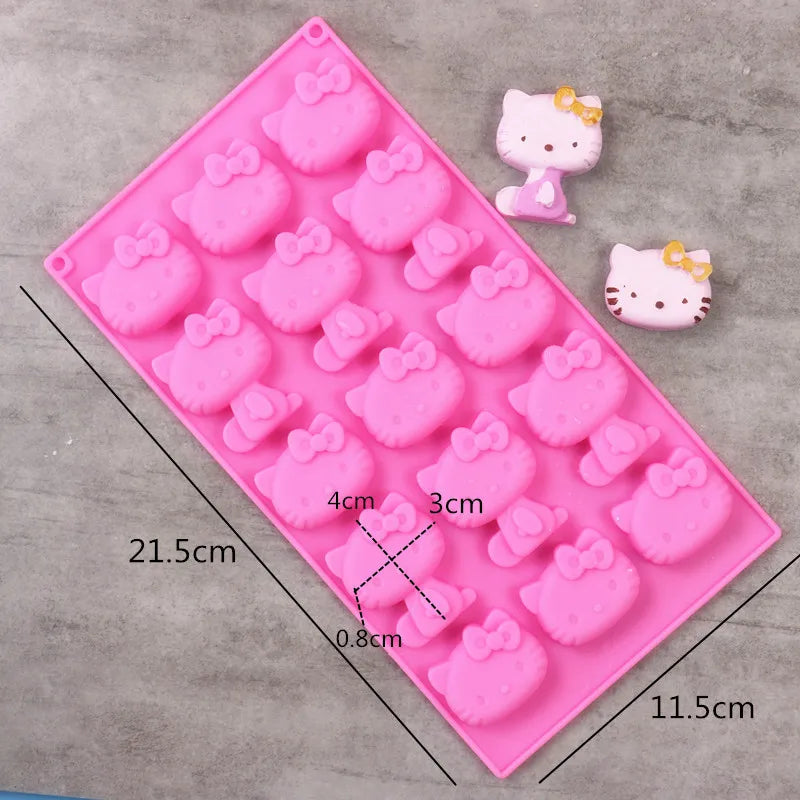 Cartoon Silicone Molds for Baking | Animal Chocolate & Soap Moulds – Stitch, Bear, Duck