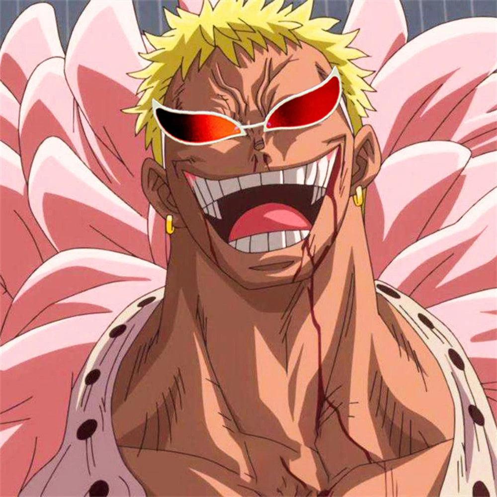 Become the Heavenly Demon: Doflamingo Cosplay Sunglasses 😎🦩 - Rexpect Nerd