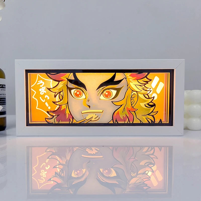 Anime LED Light Box – Manga Paper Carving Desk Lamp for Kids & Collectors
