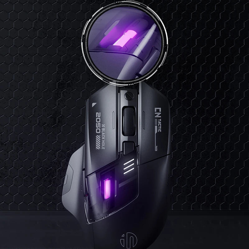 Inphic A9 Explorer Wireless Gaming Mouse 500mA Battery Level Display Ergonomics Bluetooth Office Mouse For PC Laptop