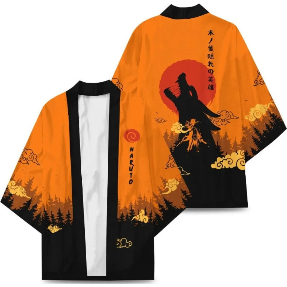 Naruto Cosplay Cloak - Kakashi, Konoha, Uchiha Madara Kimono & Bathrobe