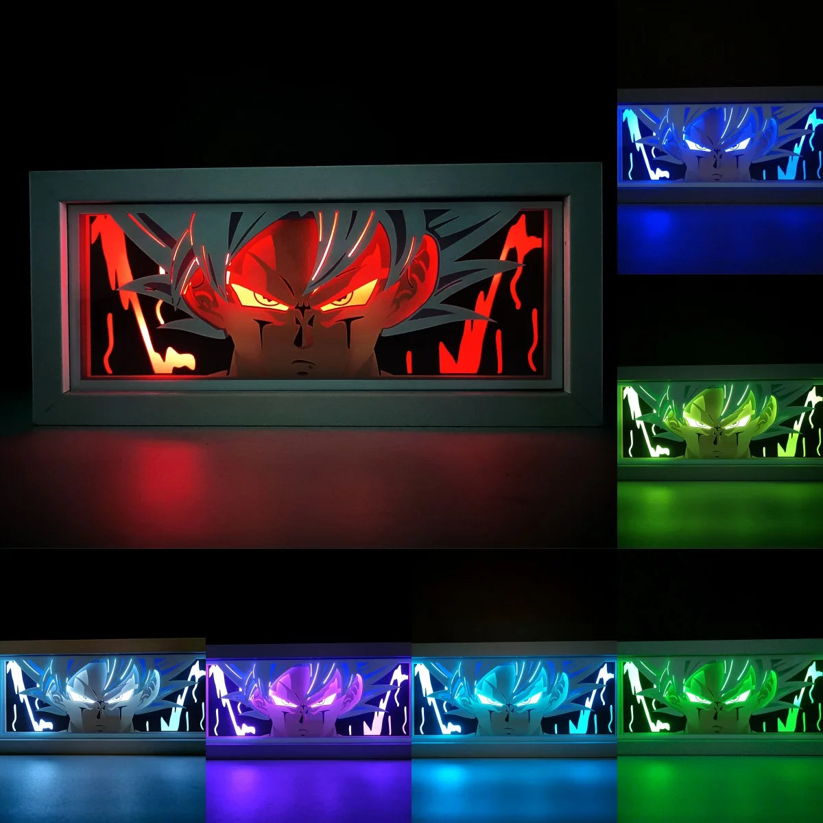 Dragon Ball 3D LED Light Box – Anime Paper-Cut Night Lamp with Remote