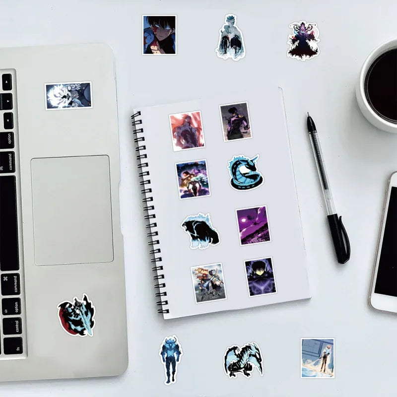 Solo Leveling Anime Stickers Waterproof Decal Pack