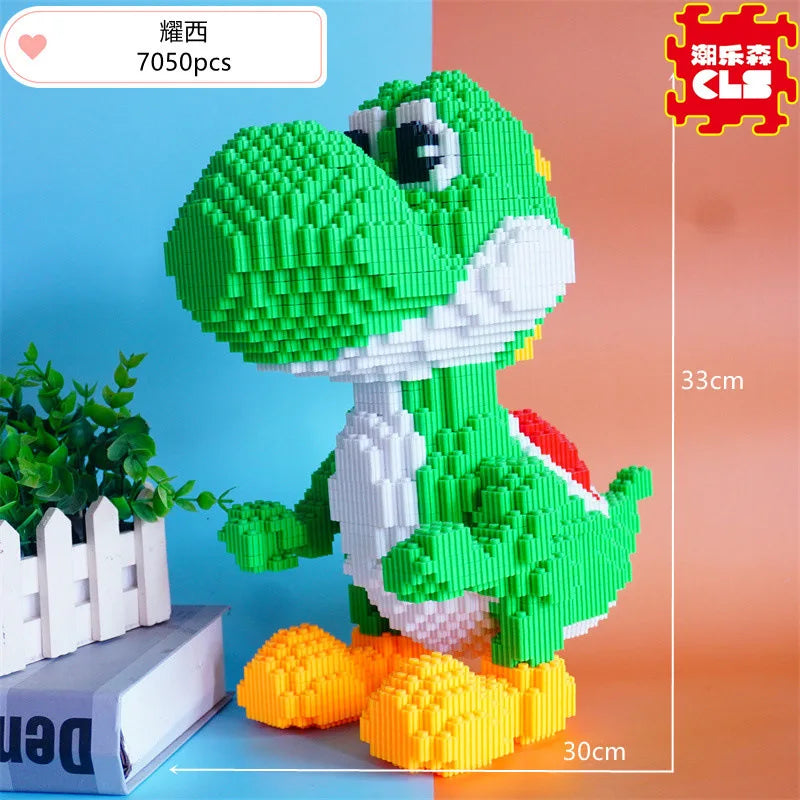 New Disney Building Blocks Dinosaur Boys Small Particle Puzzle Toys For Children, High Difficulty Ornament Gifts