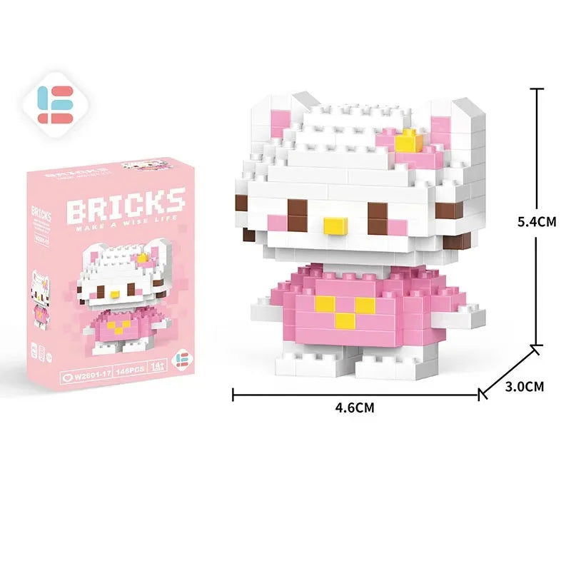 Disney LiLo Stitch Toys Building Blocks Pokeman Pikechu lega Anime Cartoon Character Model Building Blocks Toy for children Gift